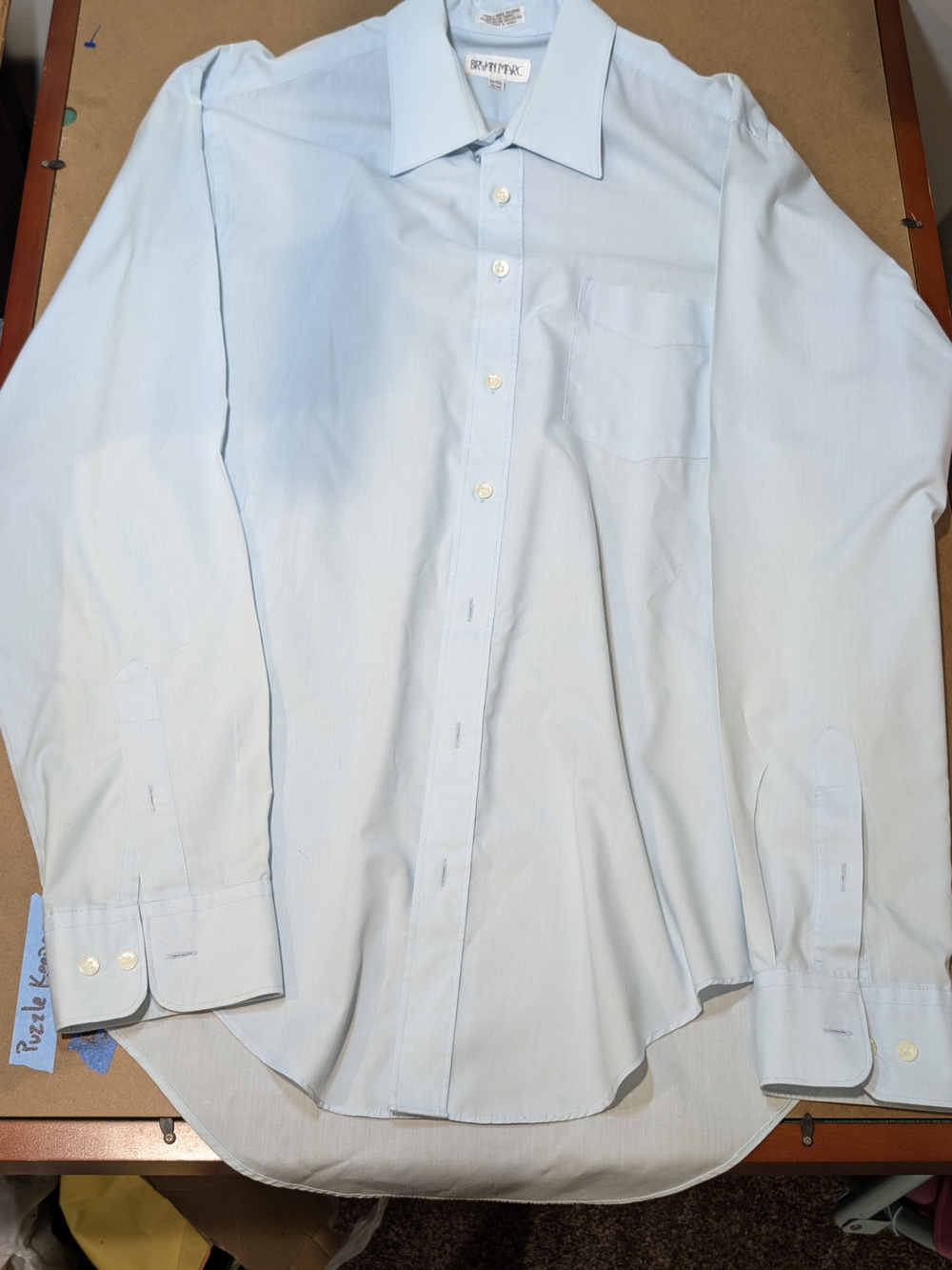 Bryan Marc Men's Pale Blue Dress Shirt